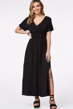 Smocked Waist Maxi Dress