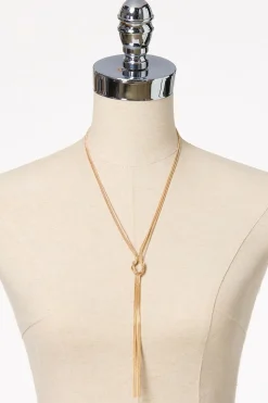 Snake Chain Knot Long Necklace
