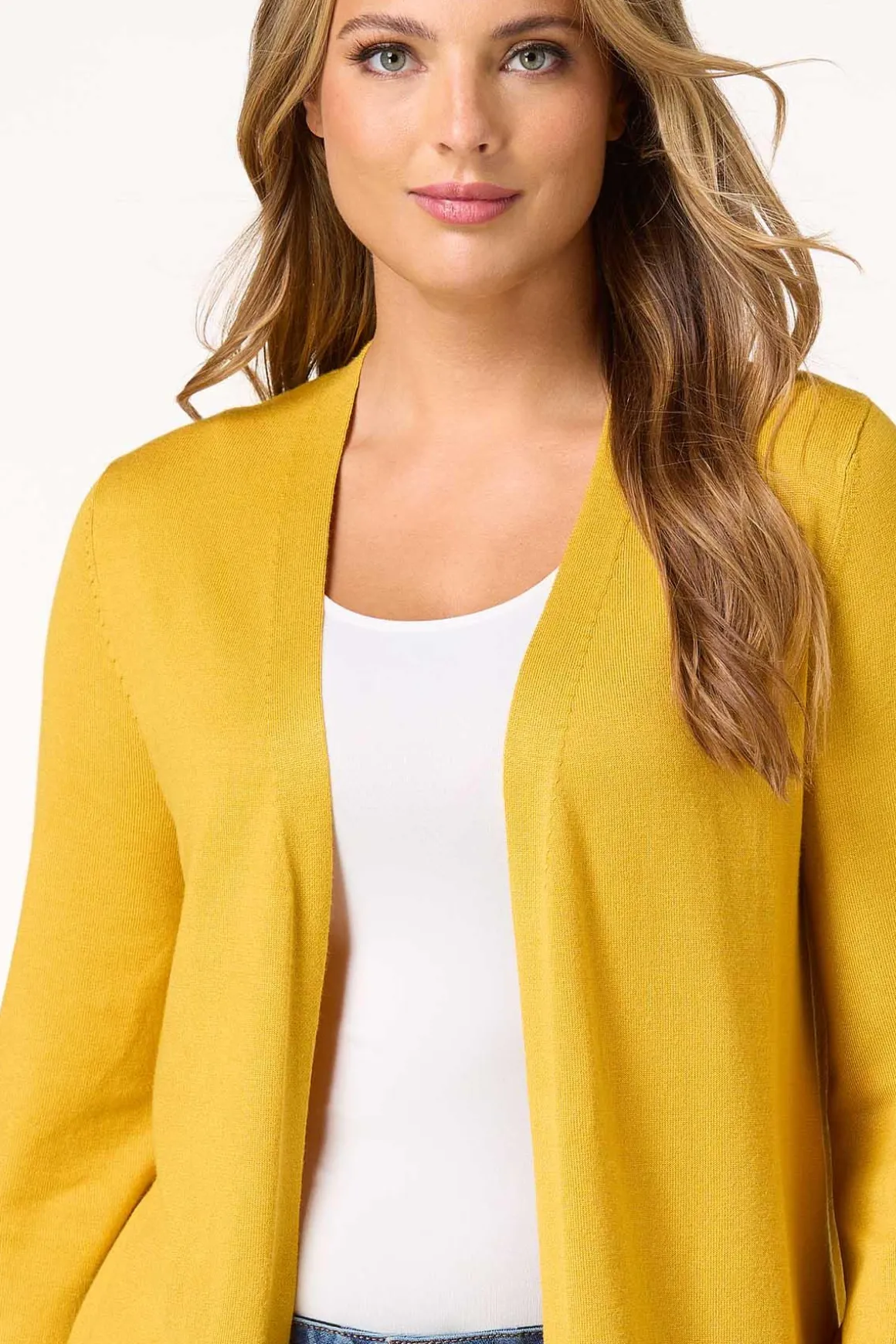 Solid Balloon Sleeve Cardigan