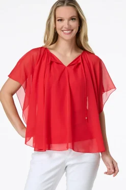 Solid Chiffon Capelet