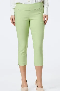 Solid Cropped Bengaline Pants