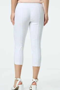 Solid Cropped Bengaline Pants