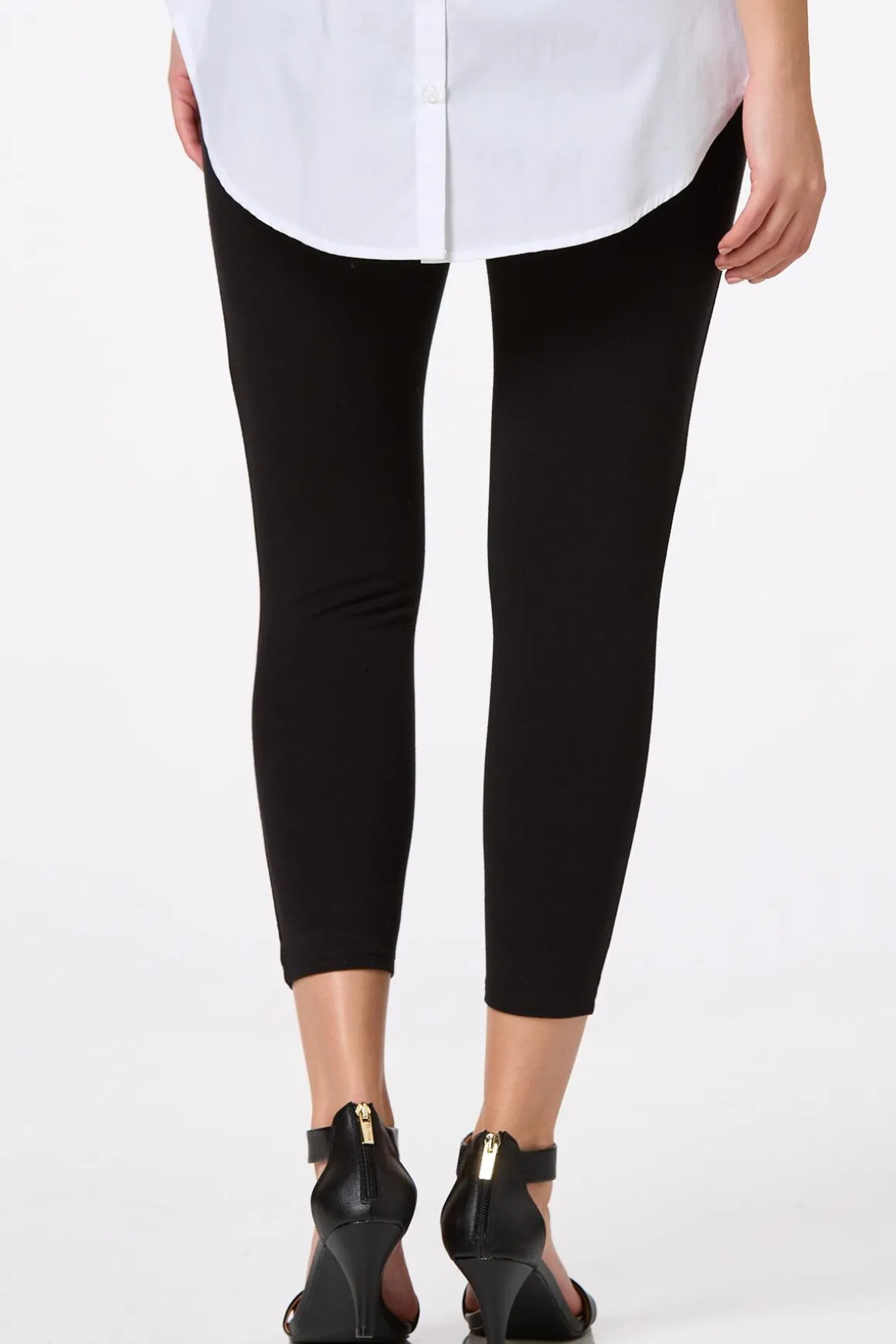Solid Cropped Leggings