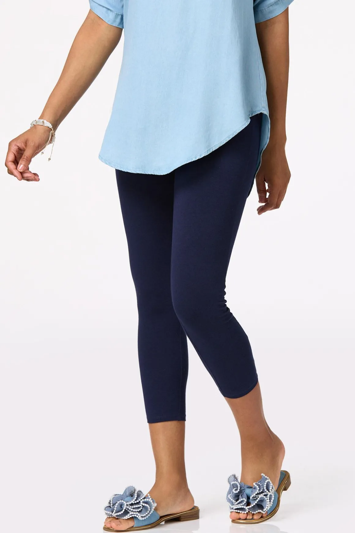 Solid Cropped Leggings