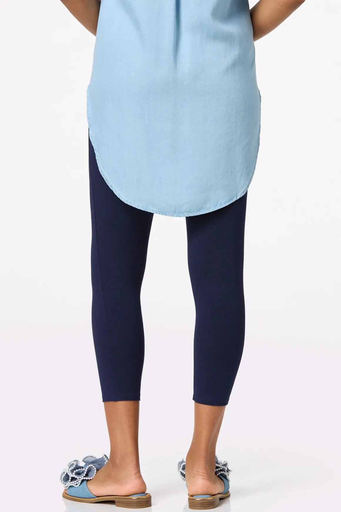 Solid Cropped Leggings