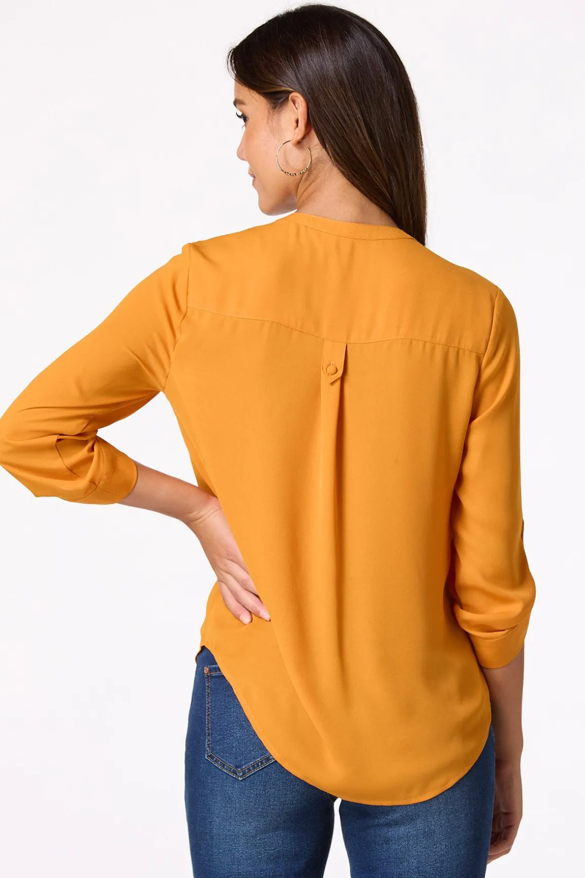 Solid Double Pocket Top