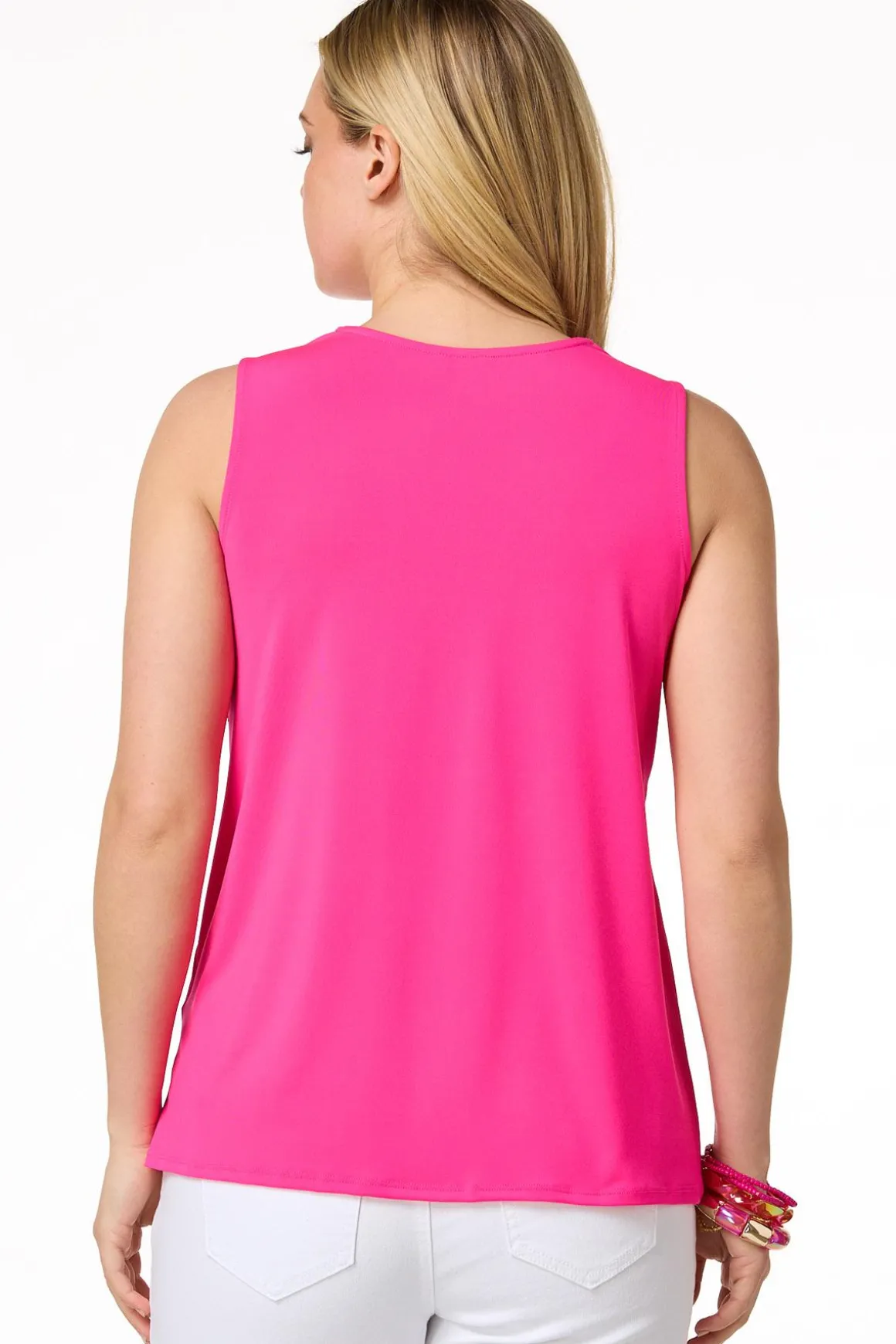 Solid Draped Front Tank