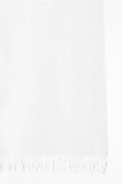 Solid Fringe Pashmina Scarf