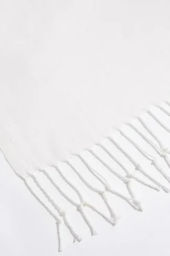 Solid Fringe Pashmina Scarf