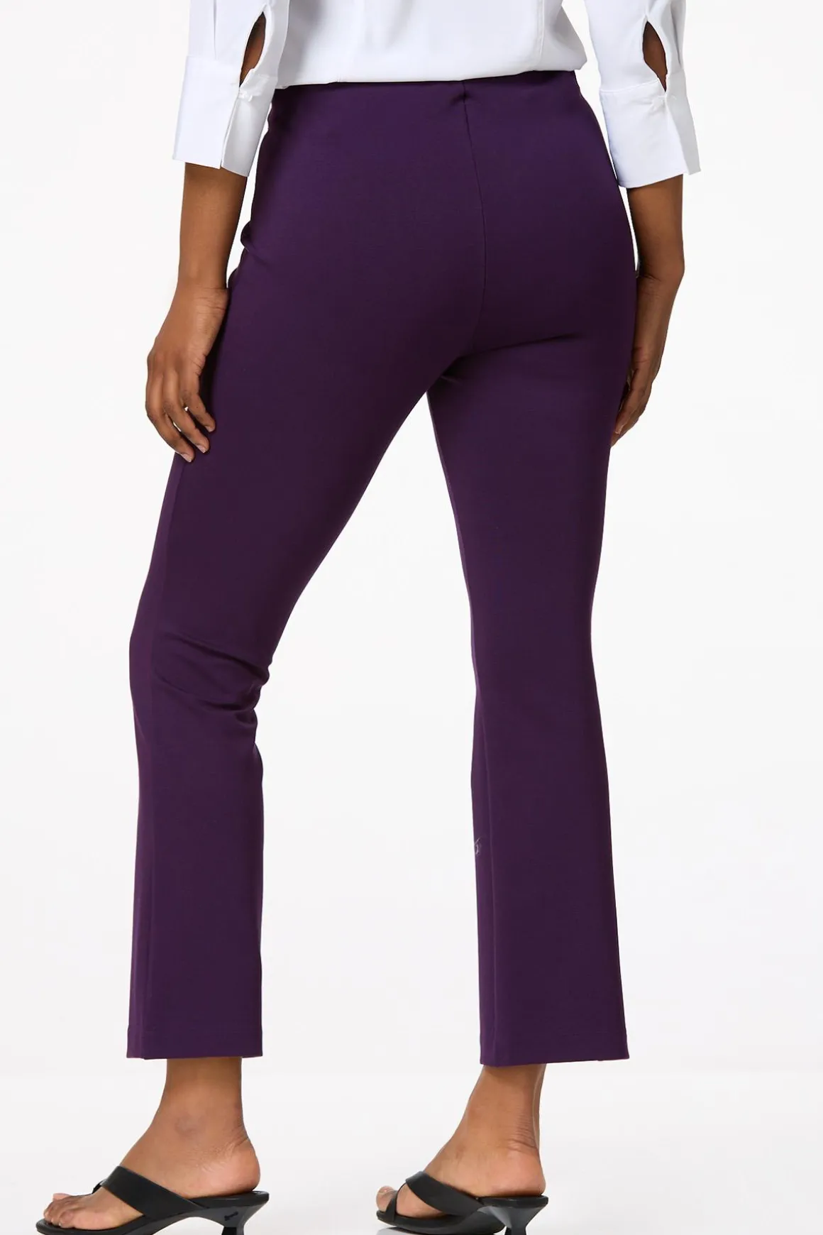Solid Kick Flare Pants