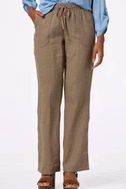 Solid Linen Beach Pants