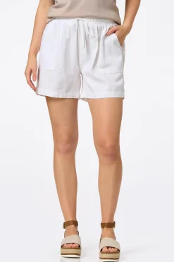Solid Linen Beach Shorts