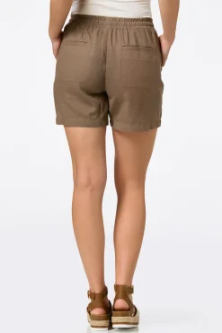 Solid Linen Beach Shorts