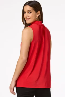 Solid Mock Neck Tank