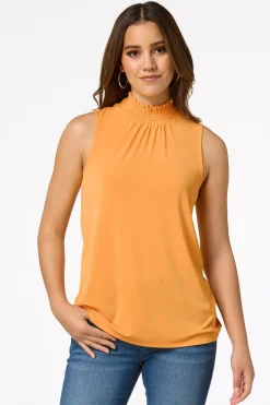 Solid Mock Neck Tank
