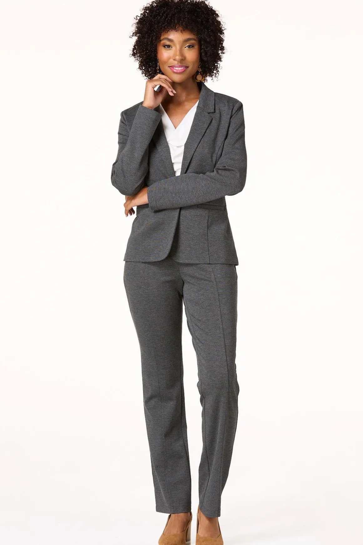 Solid Ponte Blazer