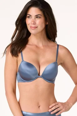 Solid Satin T- Shirt Bra Set