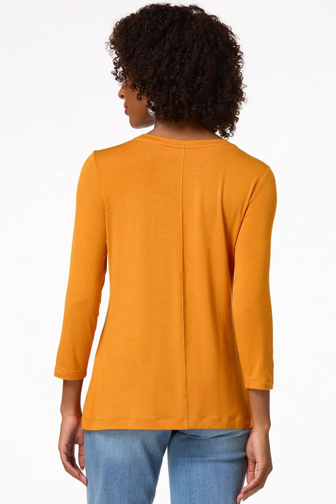 Solid Scoop Neck Top