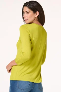 Solid Scoop Neck Top