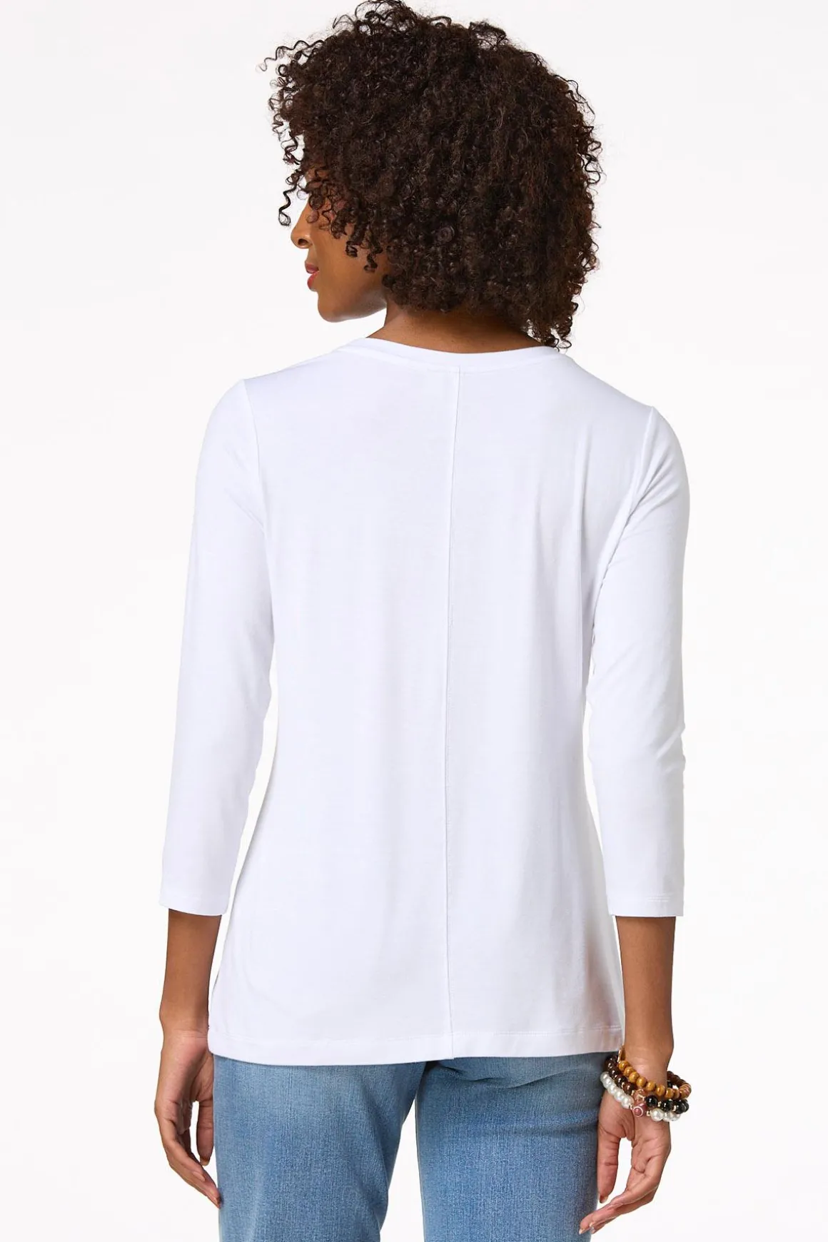 Solid Scoop Neck Top