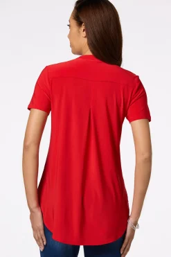Solid Stretchy Knit Top