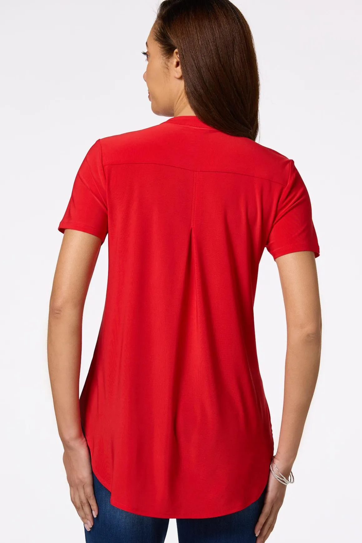 Solid Stretchy Knit Top