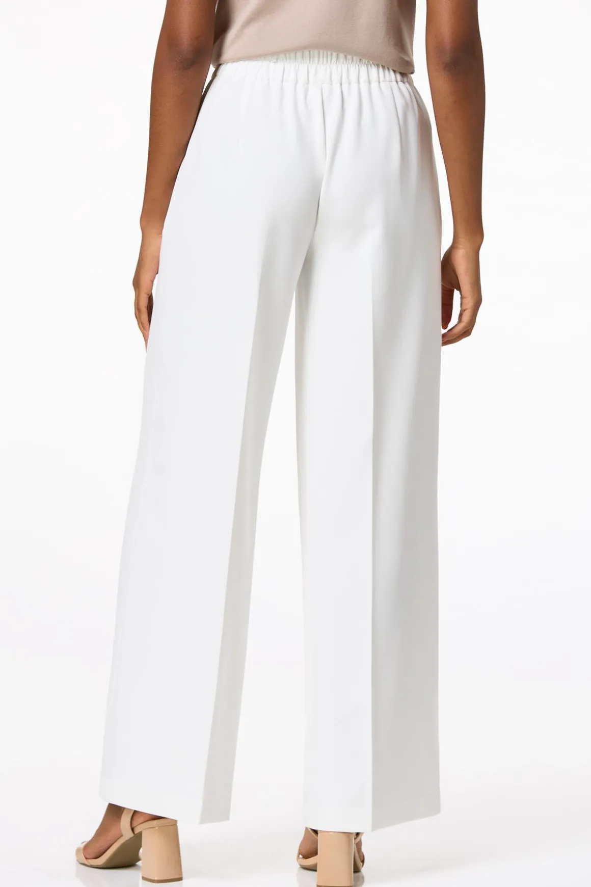 Solid Wide Leg Trousers