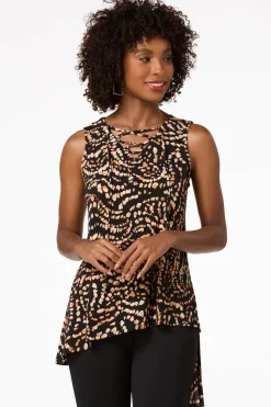 Spotted Asymmetrical Tunic