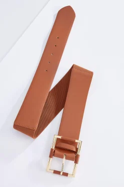 Square Buckle Stretch Belt
