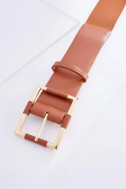 Square Buckle Stretch Belt