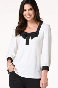 Square Neck Bow Top