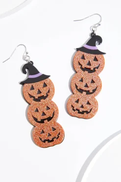 Stacked Pumpkin Earrings