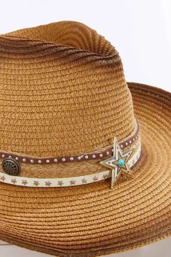 Star Band Burnished Western Hat