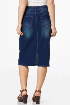 Stretchy Denim Skirt