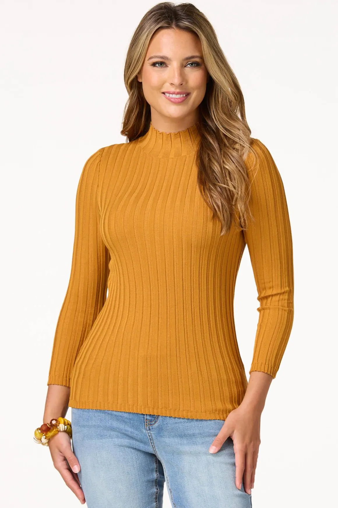 Stretchy Ribbed Sweater