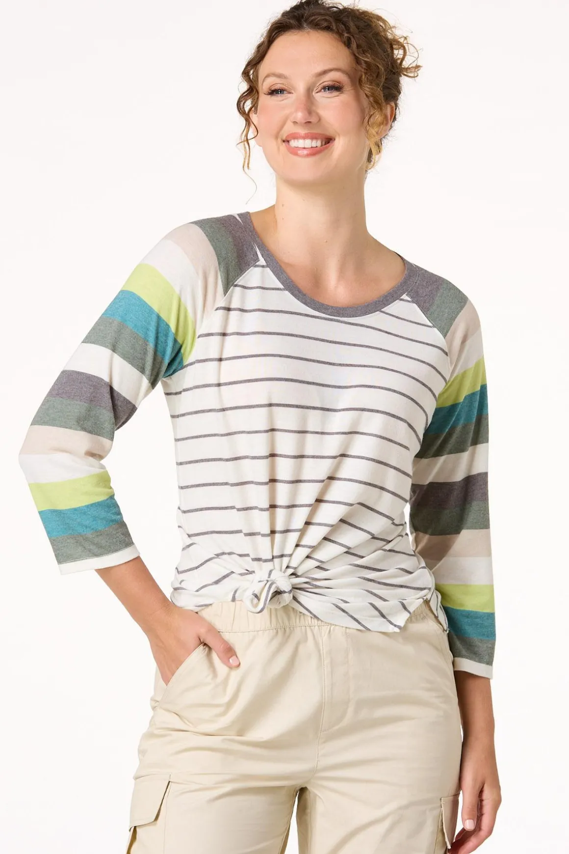 Stripe Baseball Tee