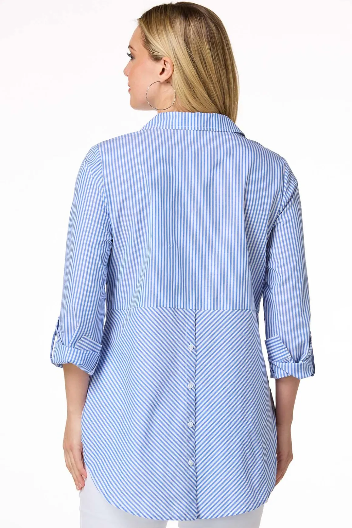 Stripe Button Front Shirt