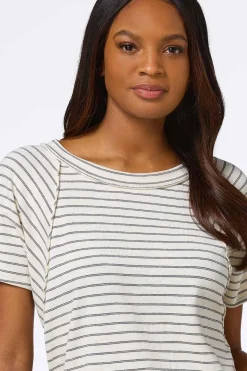Stripe Dolman Sleeve Top