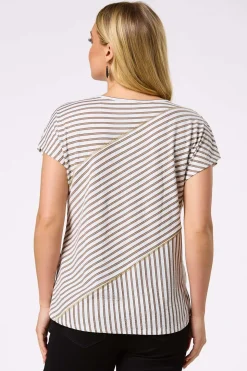 Stripe Gauze Top
