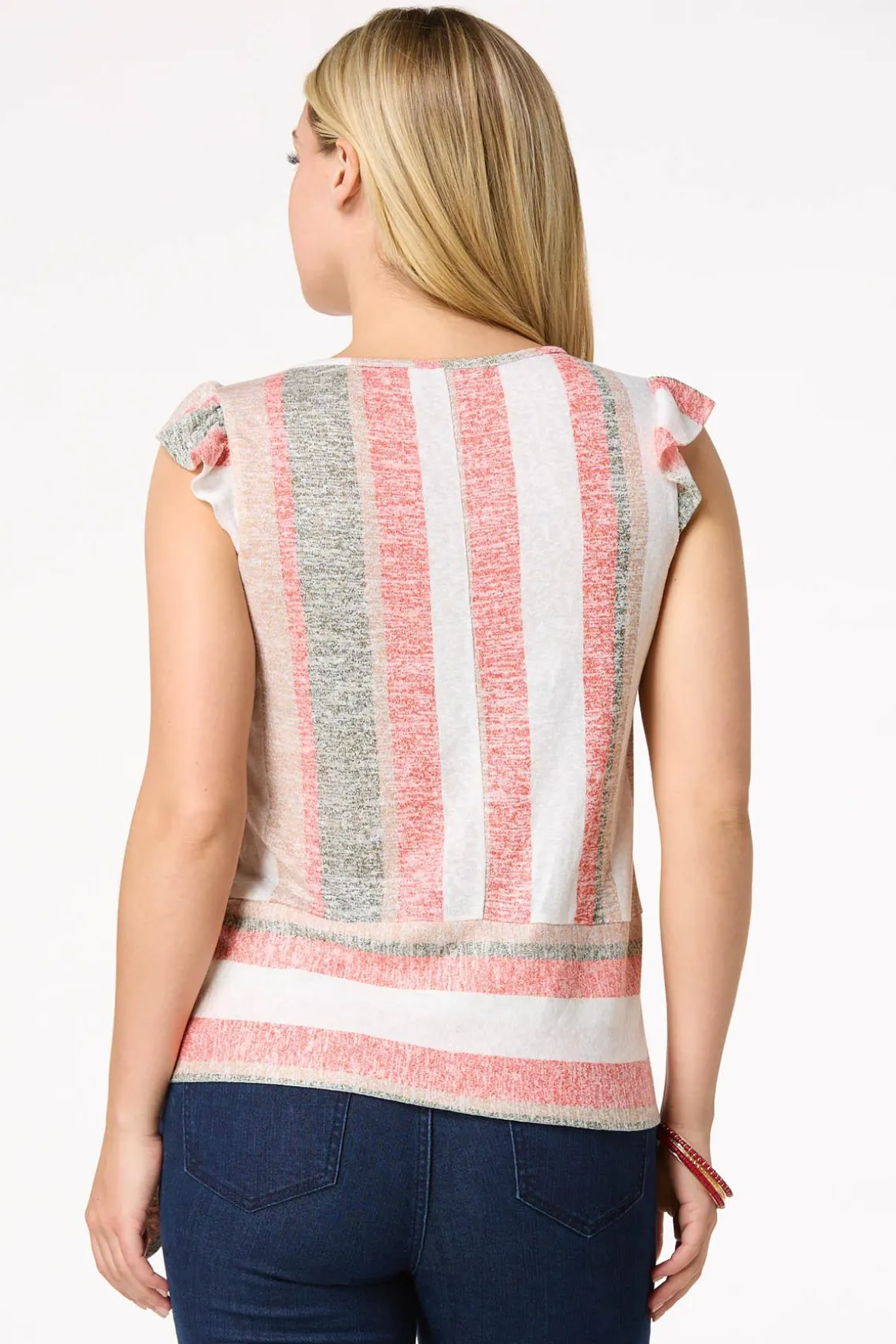Stripe Tie Hem Top