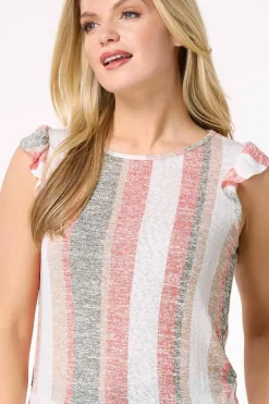 Stripe Tie Hem Top