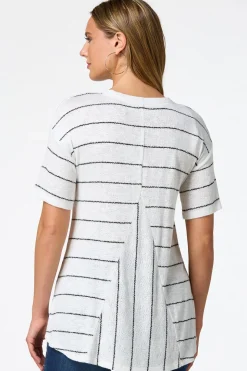 Stripe V- Neck Tunic