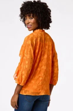 Sunny Ruffled Clip- Dot Shirt