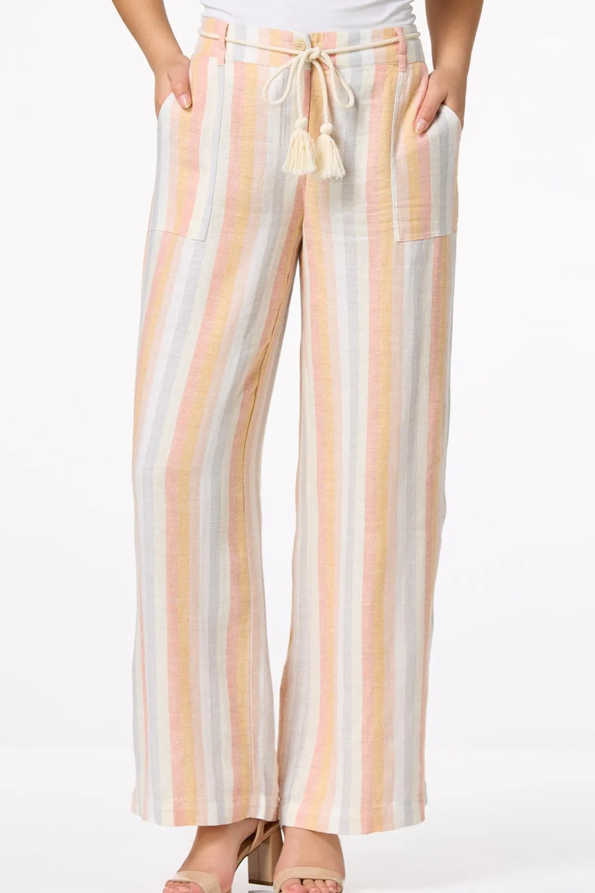 Sunrise Stripe Linen Pants