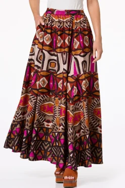 Sweeping Bold Tribal Skirt