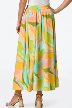 Sweeping Watercolor Skirt