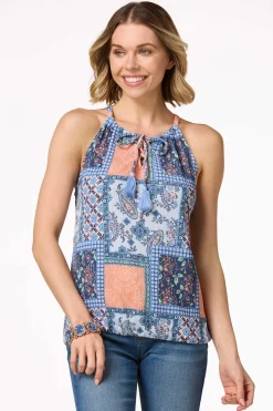 Tasseled Patchwork Tank
