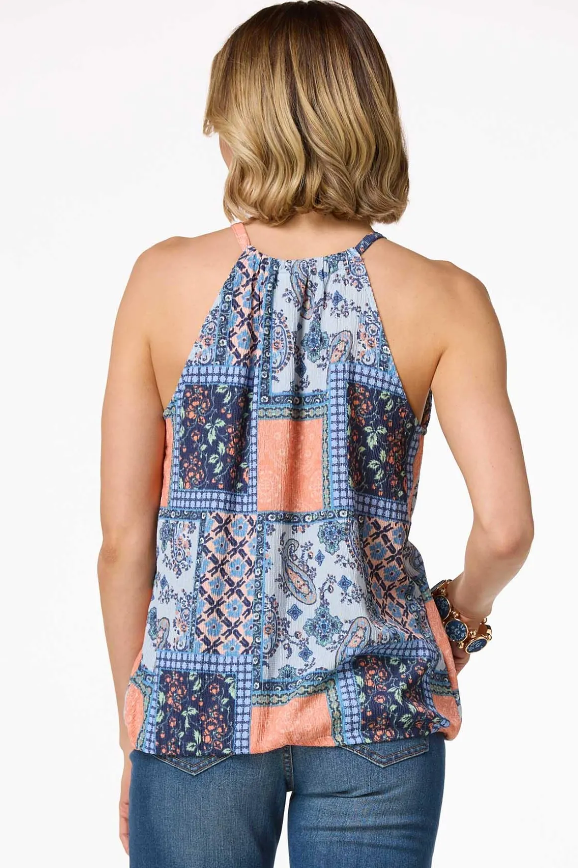 Tasseled Patchwork Tank