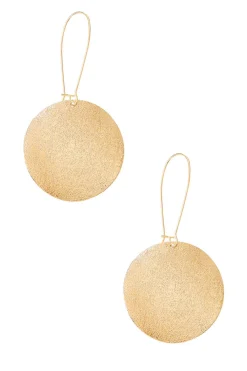 Textured Coin Earrings