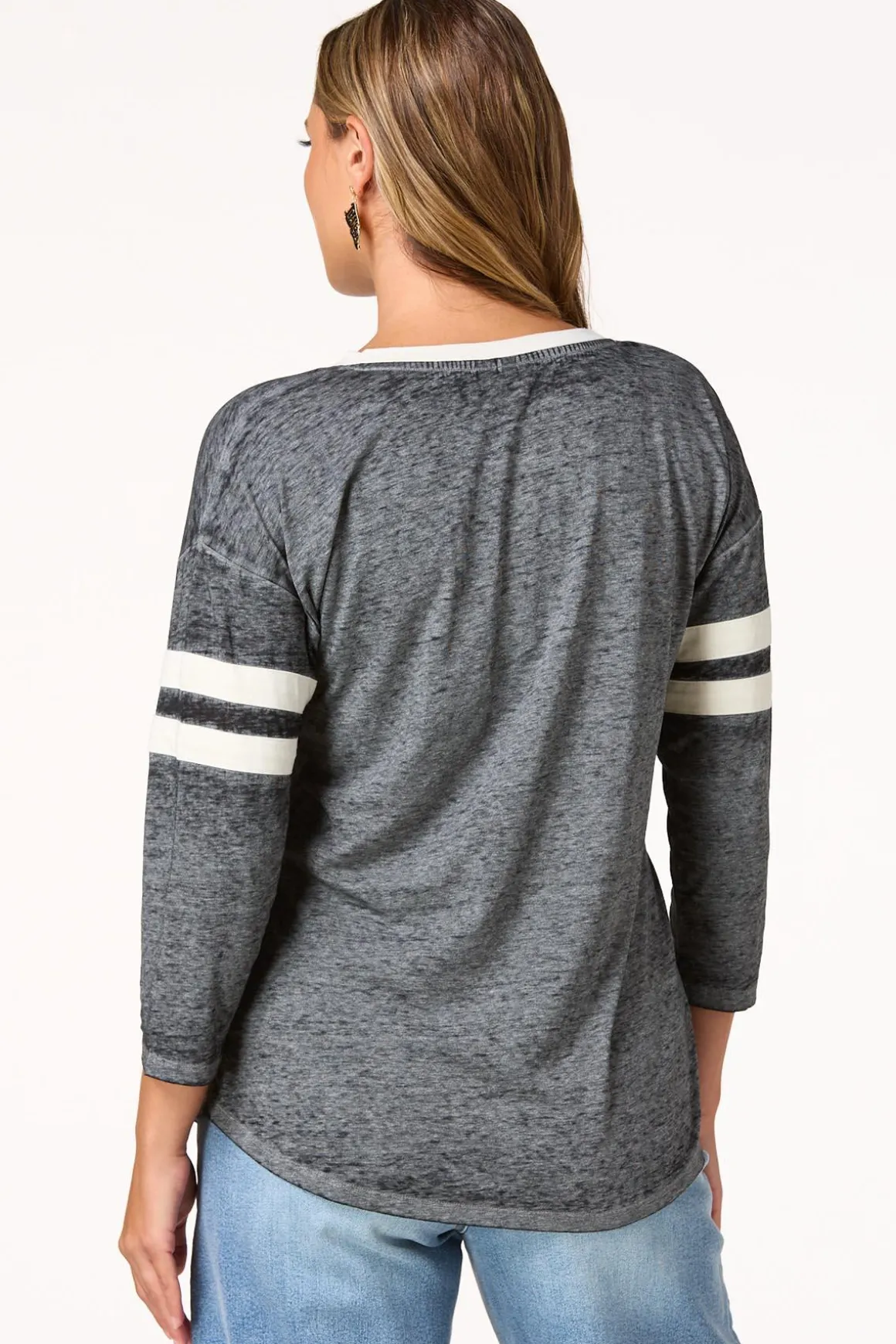 Textured Fall Means Football Top